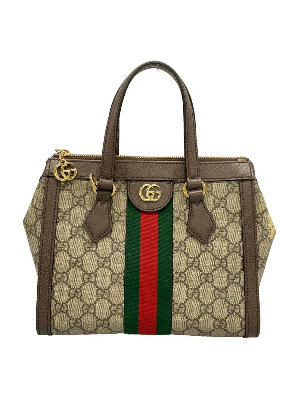 Gucci Ophidia Beige Dark Brown Pvc #373525G81B